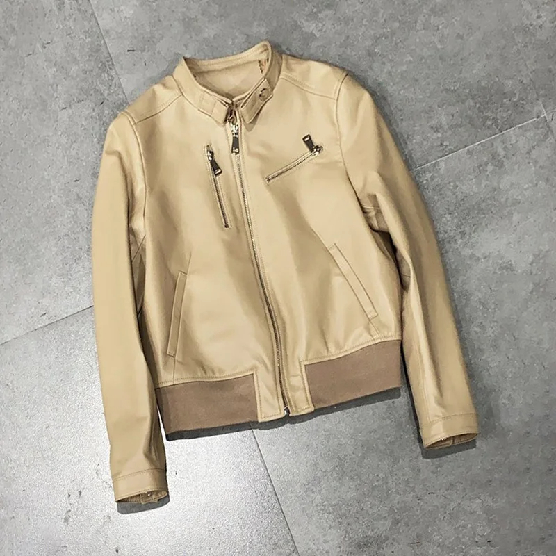 Multi Colors Bomber Pure Leather Women Fashion Jackets with Zipper Fashion Classic Looks