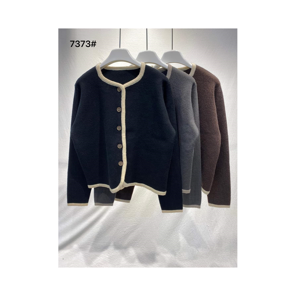 Ladies Winter Fashion Printed Anti-Wrinkle Open Front Cardigan Sweater Versatile Layered Knitwear Casual Formal Wear