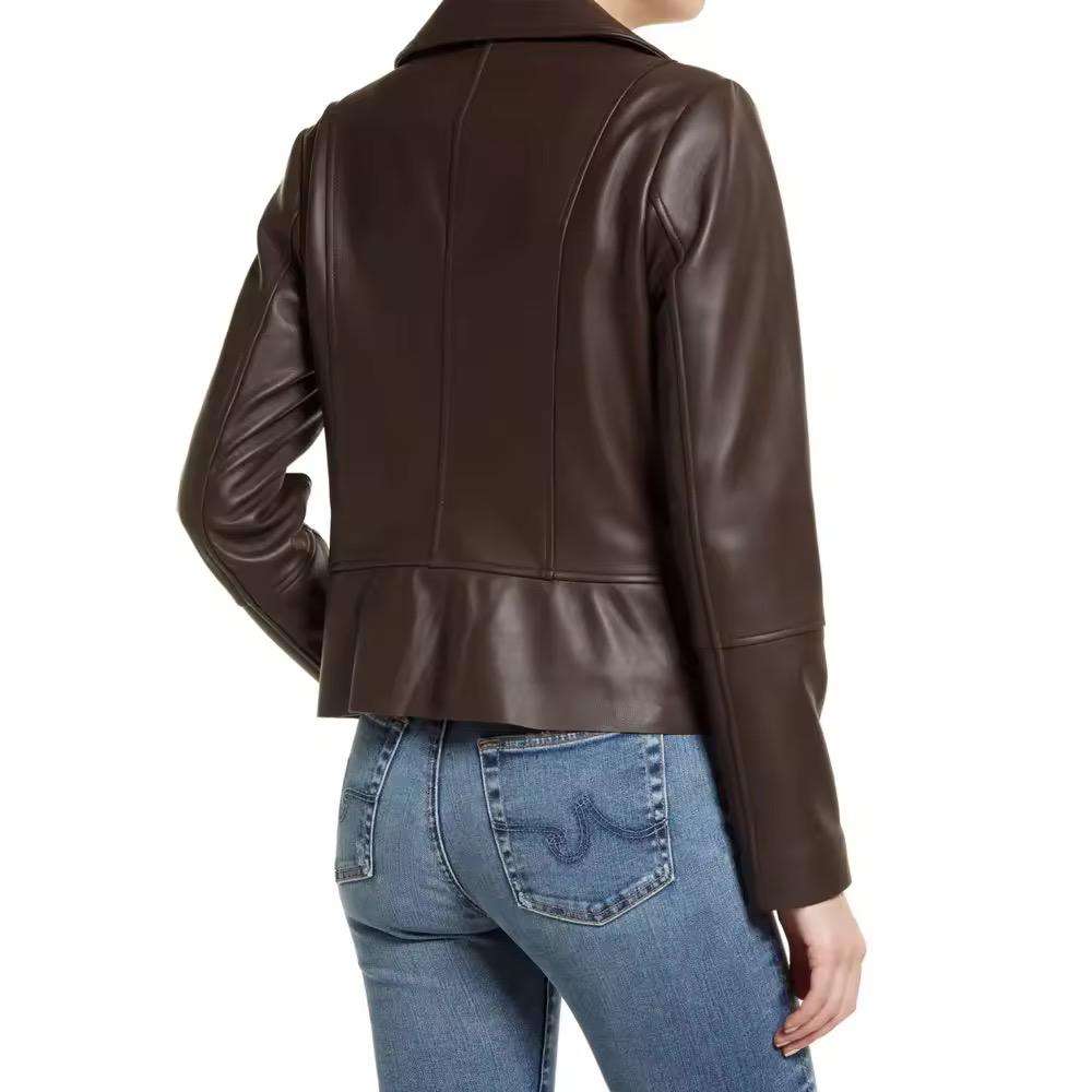 High-Quality Women's Leather Jacket | Elegant and Durable Genuine Leather Jacket for a Timeless Look