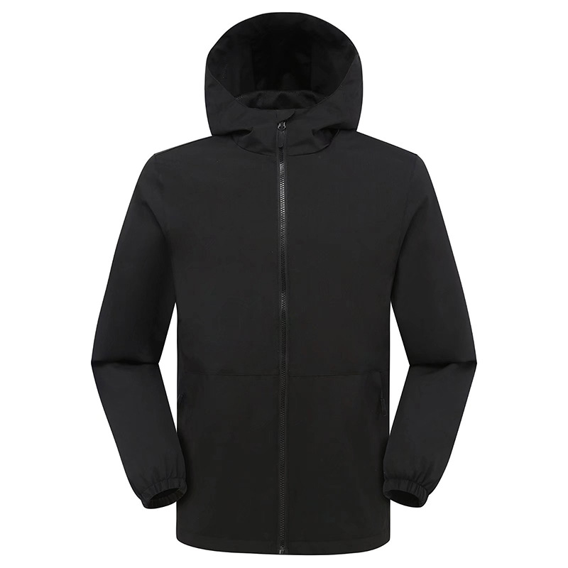 Autumn Windbreakers for Men Women Single-Layer Outdoor Jackets Logo Printed Windproof Waterproof Work Clothes School