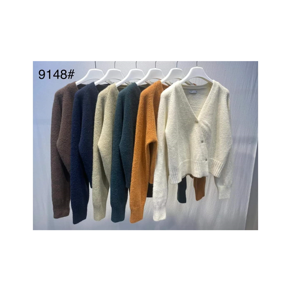 Ladies Winter Fashion Printed Anti-Wrinkle Open Front Cardigan Sweater Versatile Layered Knitwear Casual Formal Wear
