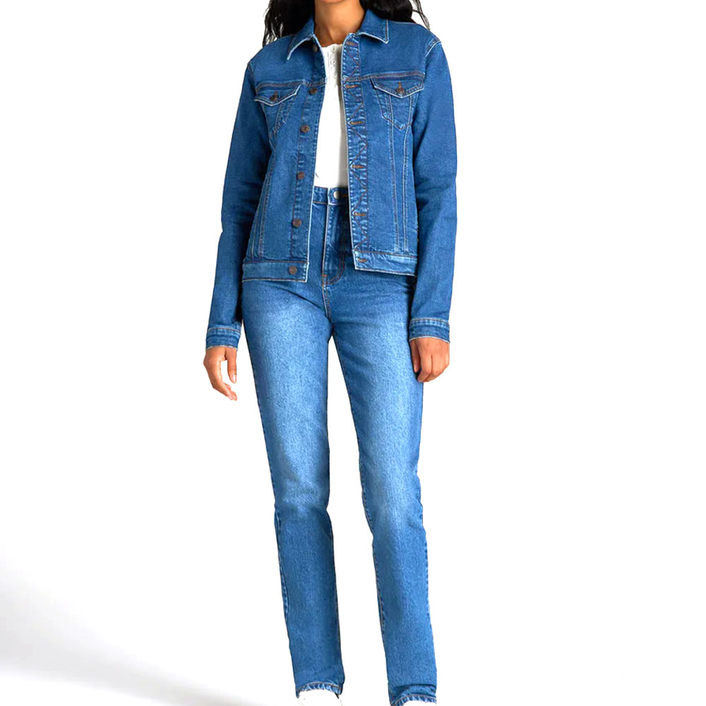 Womens Denim Jeans Jacket Top Quality Wholesale Ladies Button up Washed Regular Fit Denim Jackets Women