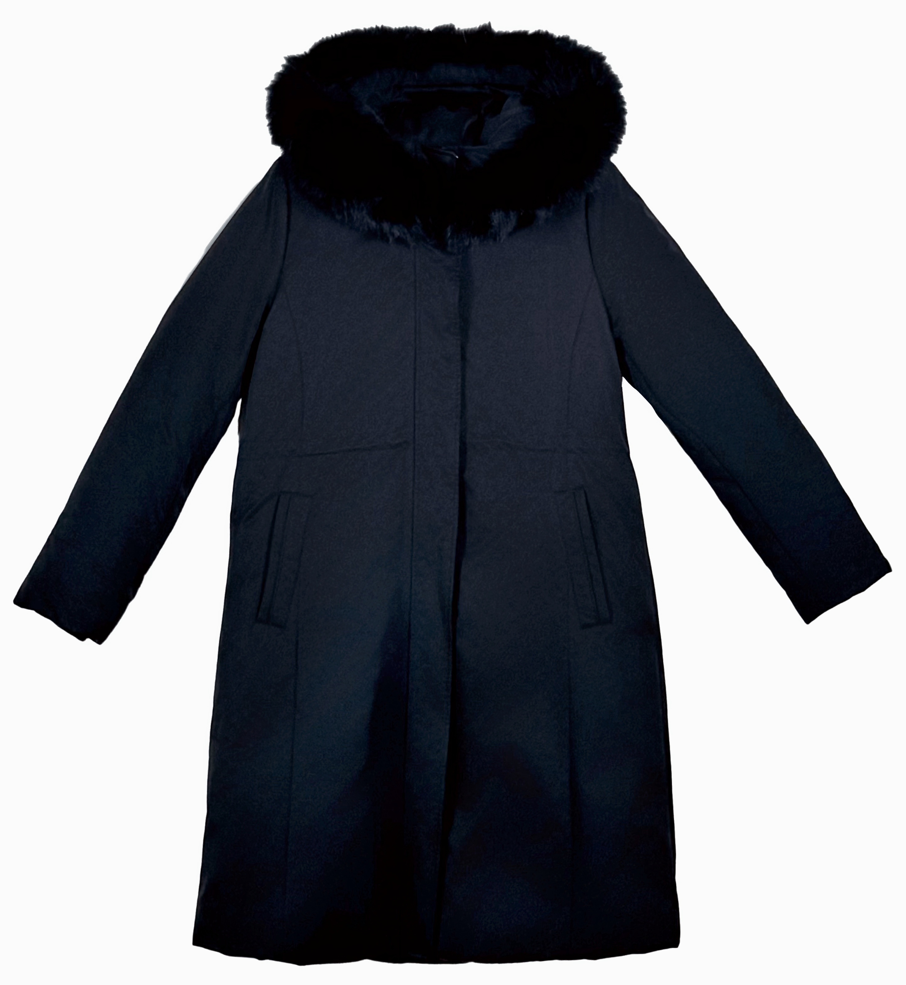 Customizable Black Duck Down Jacket Warm Winter Parka Coat for Women Outdoor Cold Weather Wear, Casual Coat, Best with Denim