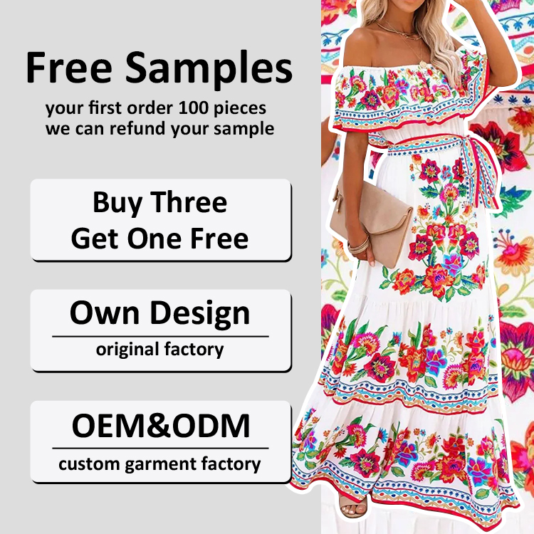 Customized Solid Floor Length Pleated Layered Ruffled Dresses for Women Clothing Ladies Elegant Manufacturers Women Casual Dress