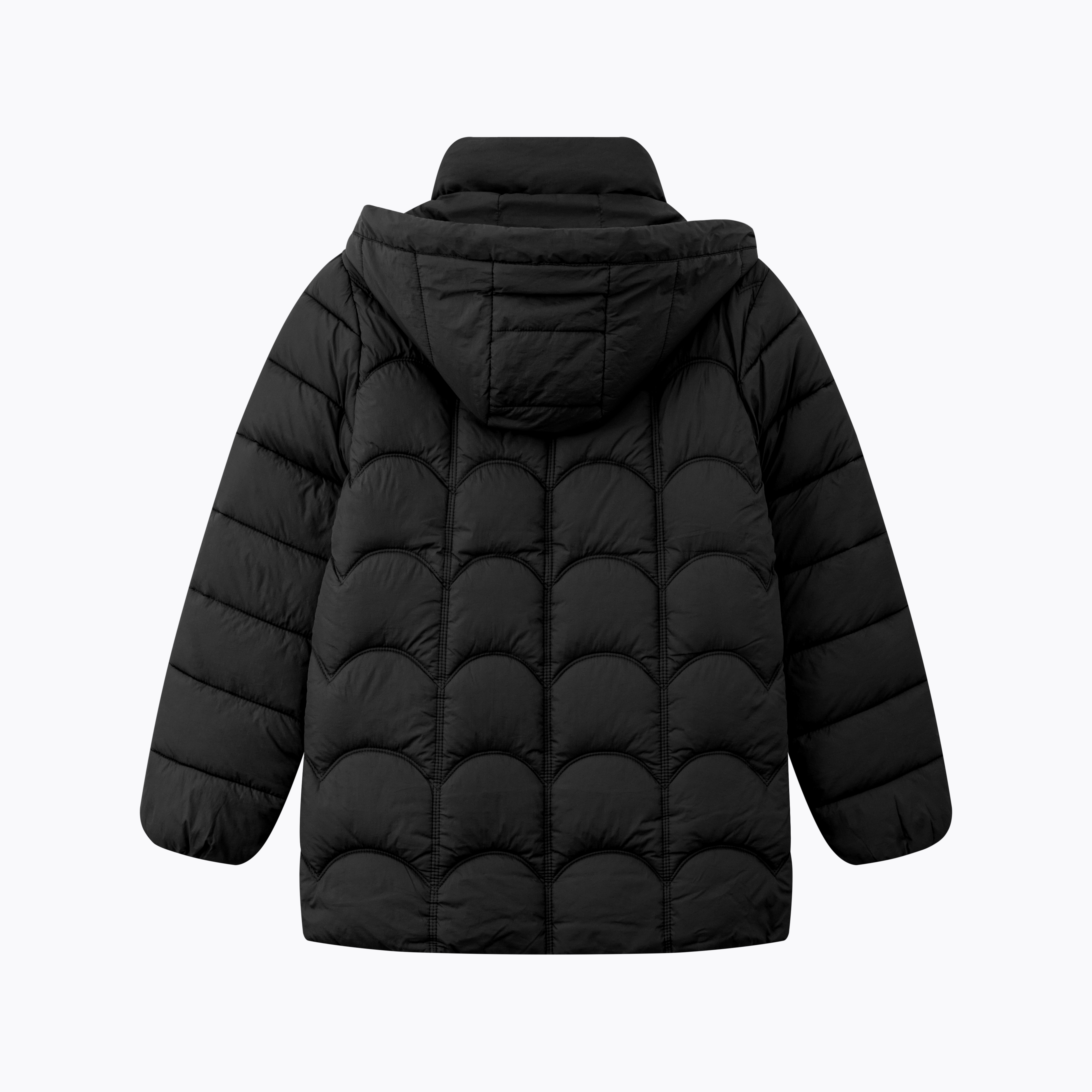 Women's Vintage Windbreaker Winter Jacket Woven Polyester Insulated Hooded Outerwear for Middle-Aged Wear
