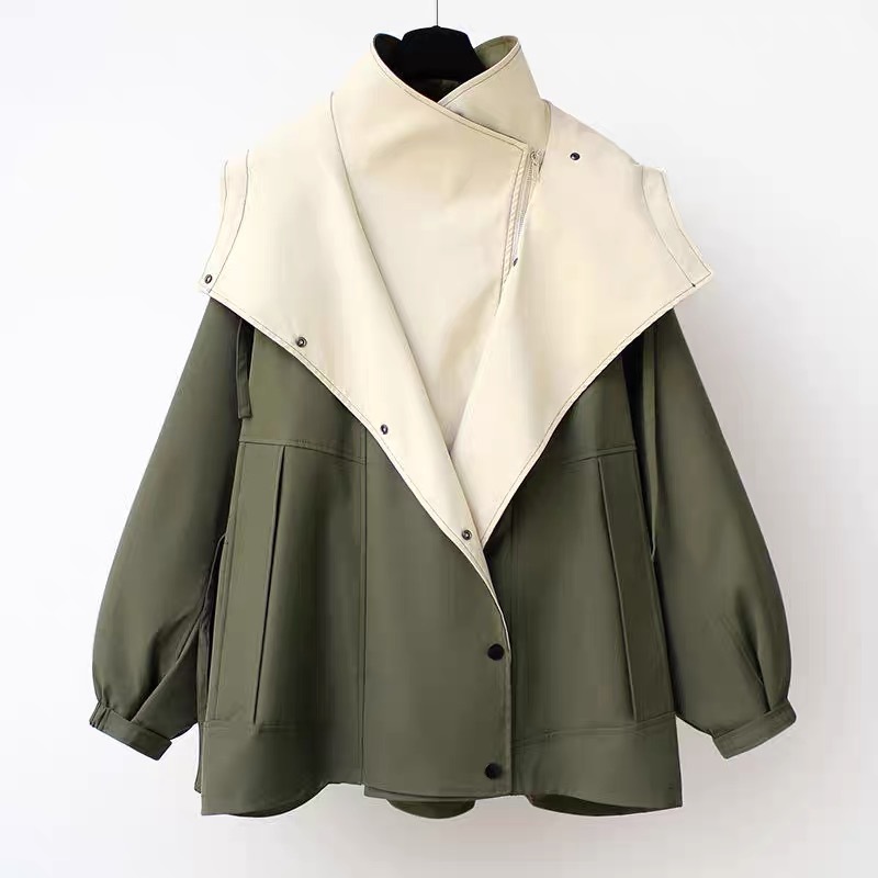 Wholesale 2024 Spring and Autumn Womens Windbreaker Jacket Leisure Fashion Hooded Jacket Women's Trench Coats