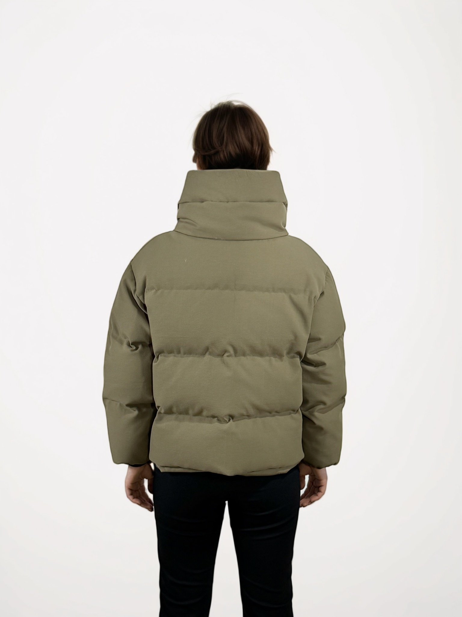 Professional Service New Design Warm Green Winter Duck Down Puffer Jacket for Women Outdoor Cold Weather Wear