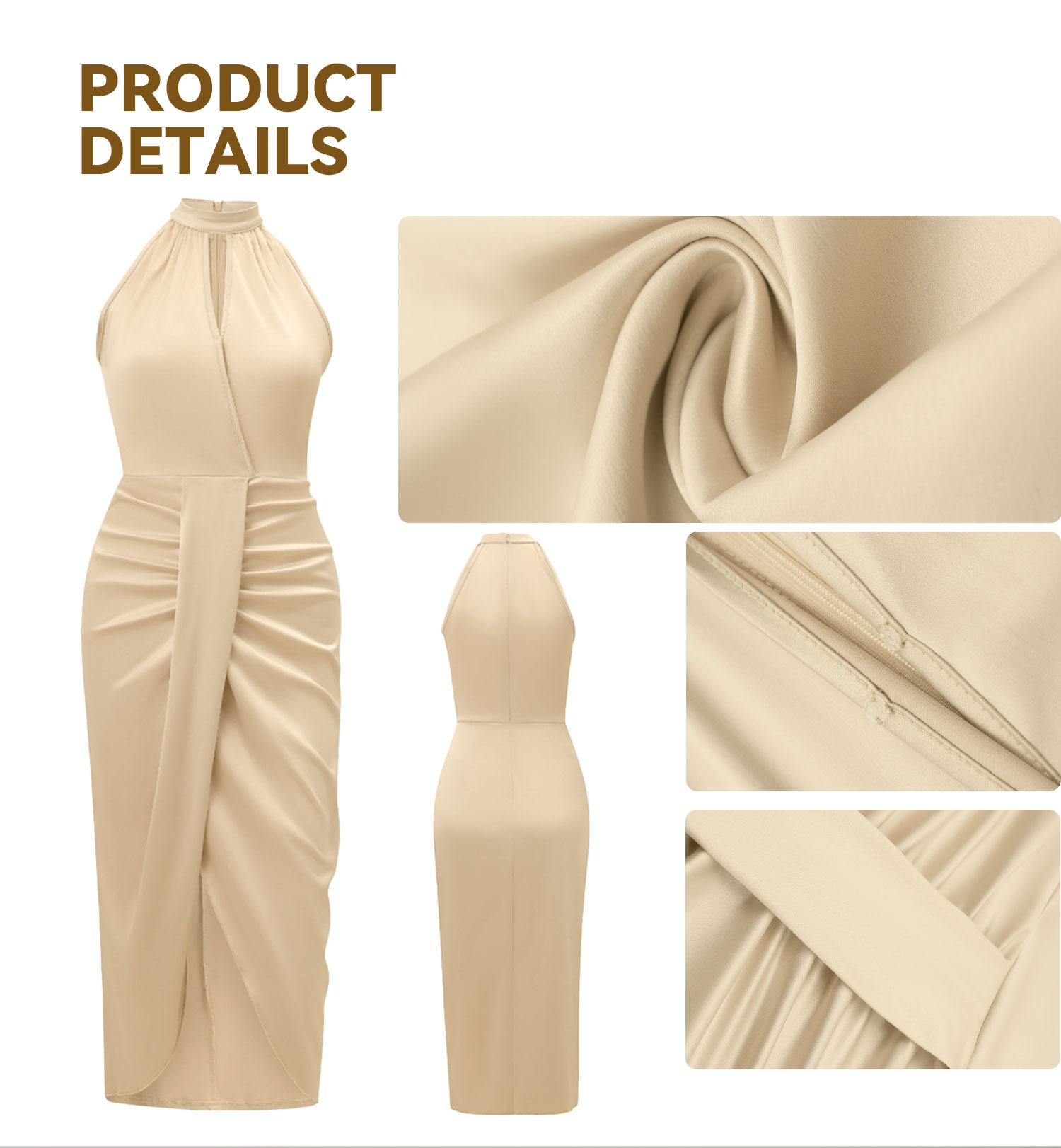 Halter Neck Slim Dress