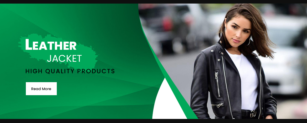 Women Leather Jacket Banner