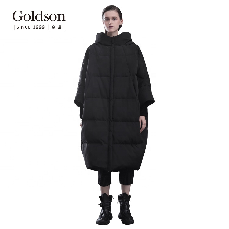 High Quality ODM Women's Winter Jacket Fashionable White down Coat Hood Packable Windproof Waterproof Quilted Puffer Long Coat