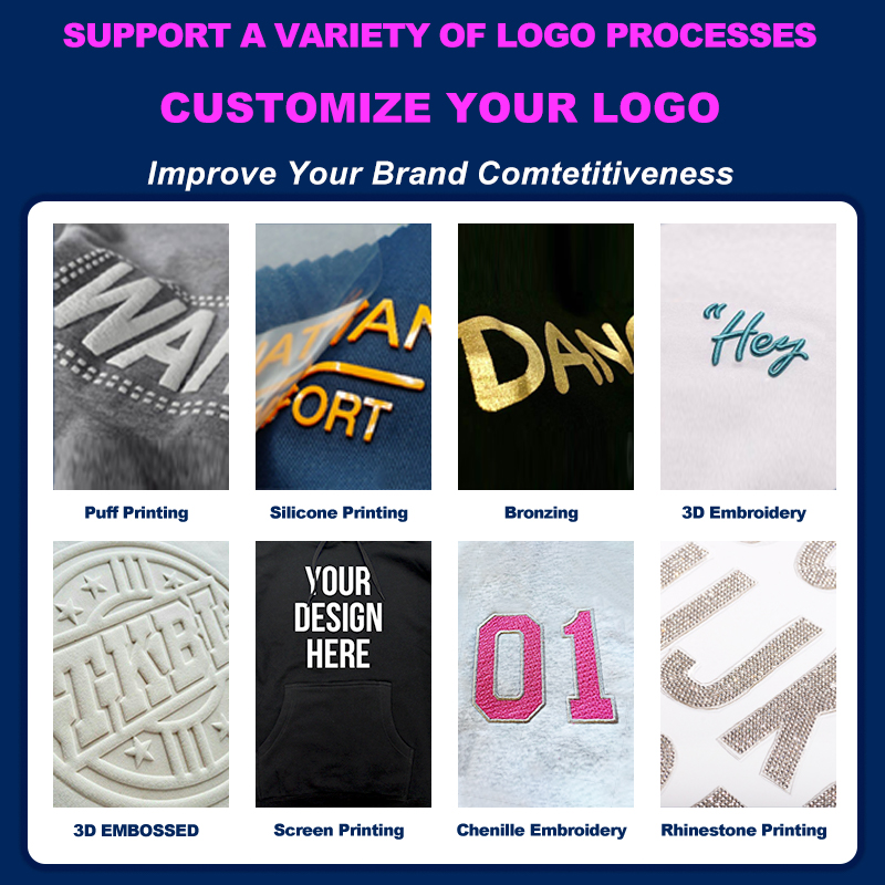 Custom Embroidered Logo Navy Cotton/Nylon Windbreaker Jacket Women Summer/Autumn/Winter Waterproof Eco-Friendly Lightweight