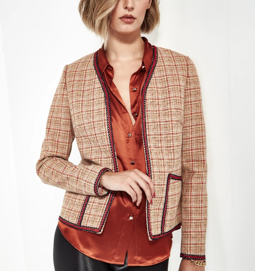 Customized Solid Autumn/Winter Short Bomber Jacket Women Single Button 100% Cotton Eco-Friendly Breathable Yarn Dyed Full Sleeve