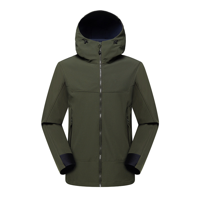 New Single-Layer Charge Black Jacket Trench Coat Men's Women's Solid Color Plus Size Windproof Waterproof Stand Zipper Long