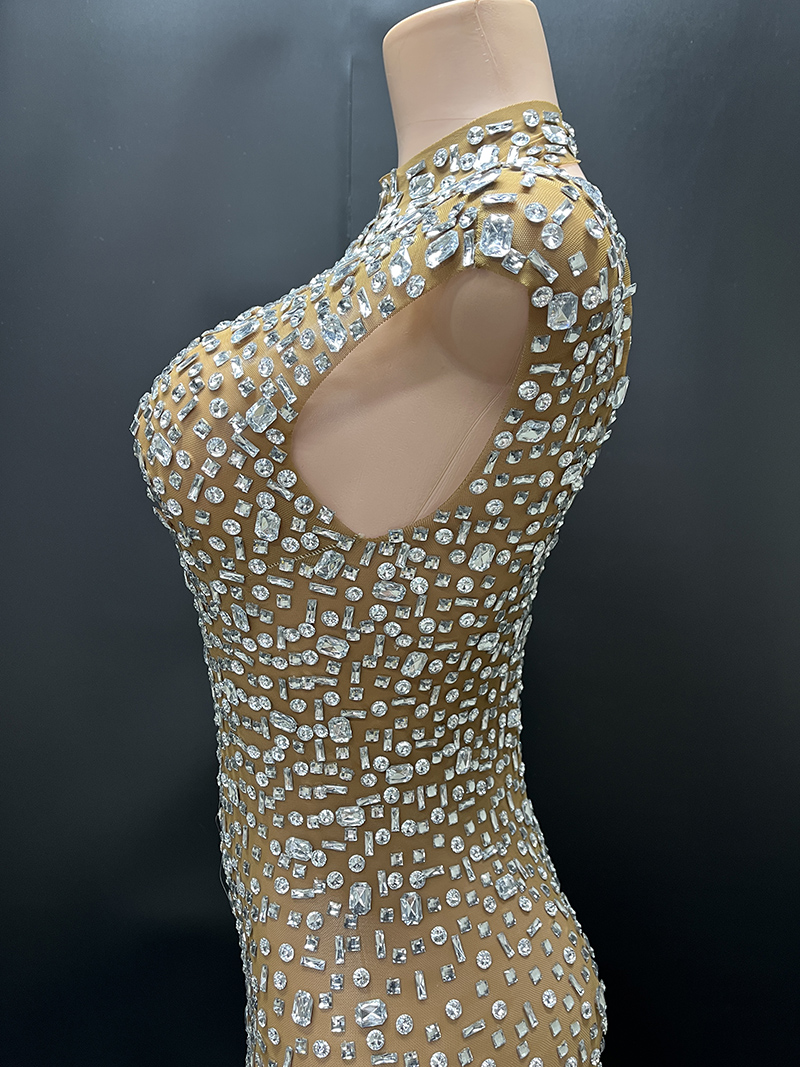 Novance Y2507 Wholesale Fashion Apparel 2024 Evening Luxury Dress With Rhinestone Womens Party Wear for Birthday