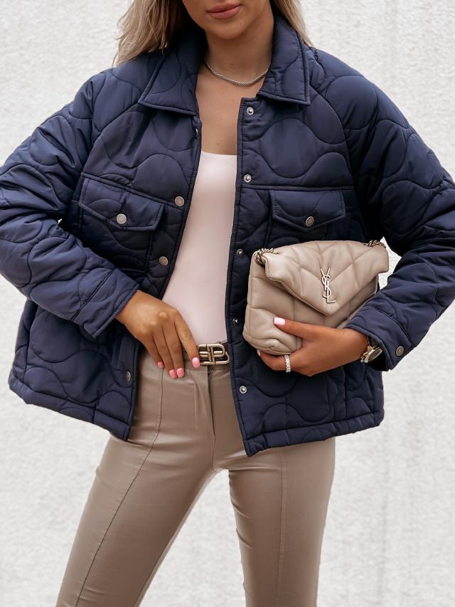Outdoor Casual Button Padded Cozy Coat Ladies Puffer Jackets
