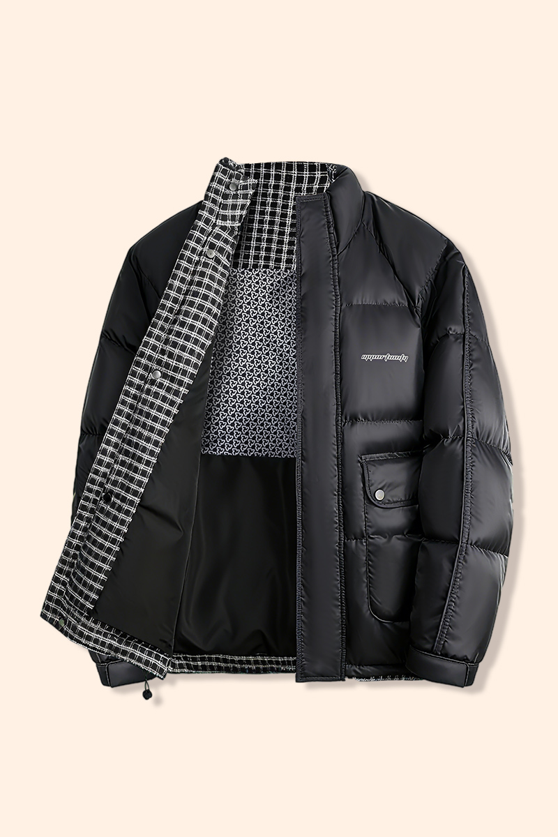 Zipper Puffer Jacket XXXXXXL 95% Down Fill Thick Casual Style Youth Women's Winter Coat