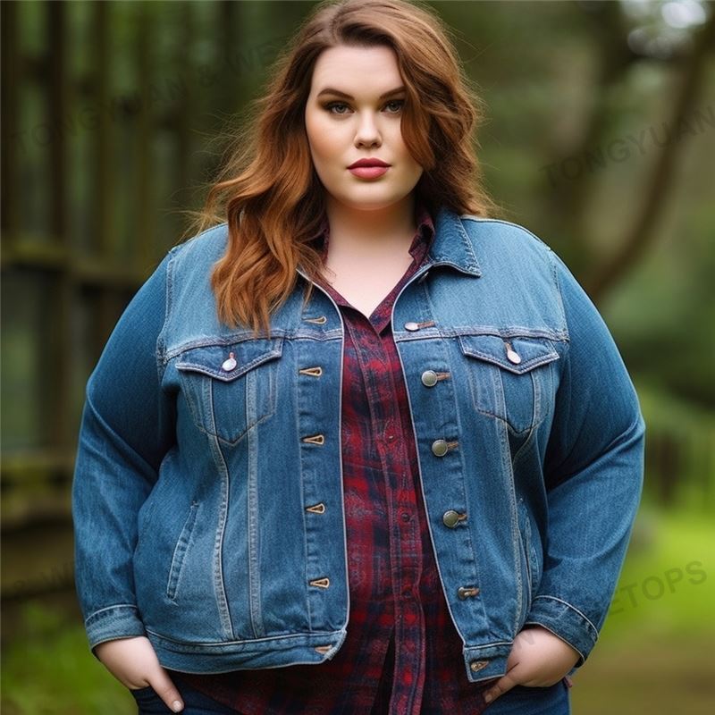 Oversize Oem Women's Denim Jean Jacket Women Casual Outwear Fall Jacket Denim Button up Coat Oversize Denim Jacket for Ladies