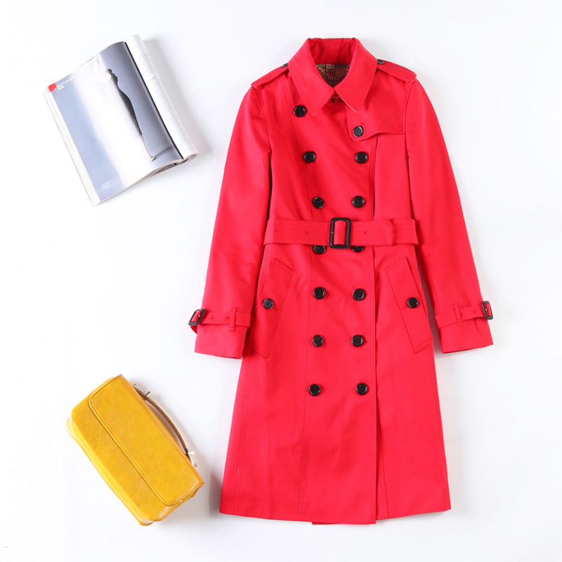 Women's Custom Elegant Office Windbreaker Jacket for Autumn and Spring