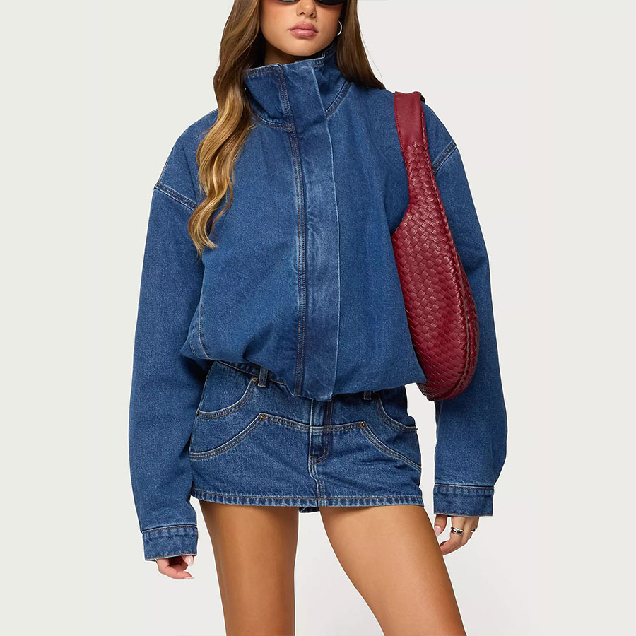 Custom Women's Casual Denim Jackets for Ladies Denim Jacket Women Oversized Denim Jacket Manufacture