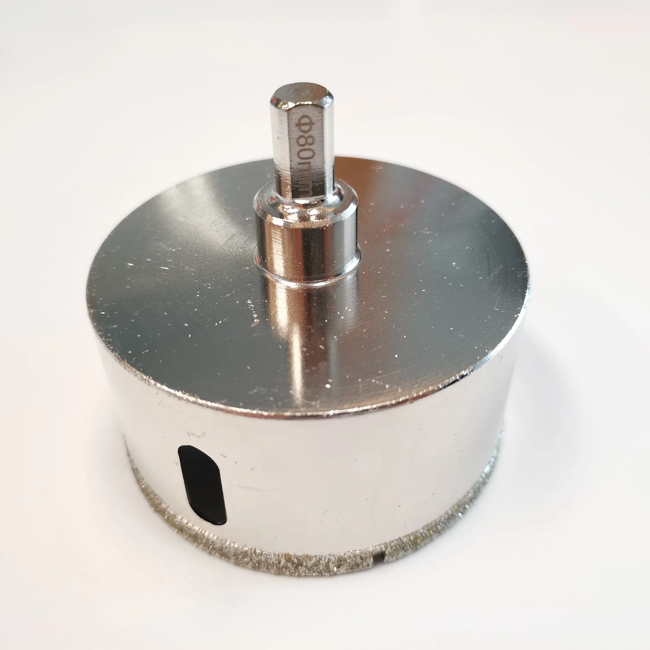 80mm مثقاب أساسي مغطى بالماس لحفر الثقوب في البلاط السيراميكي والزجاج