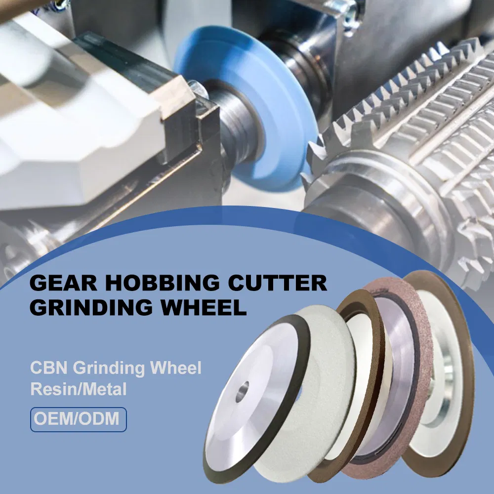 عجلات طحن CBN ذات الربط المعدني لقطع غيار السرعة العالية وأدوات الحفر والتشذيب