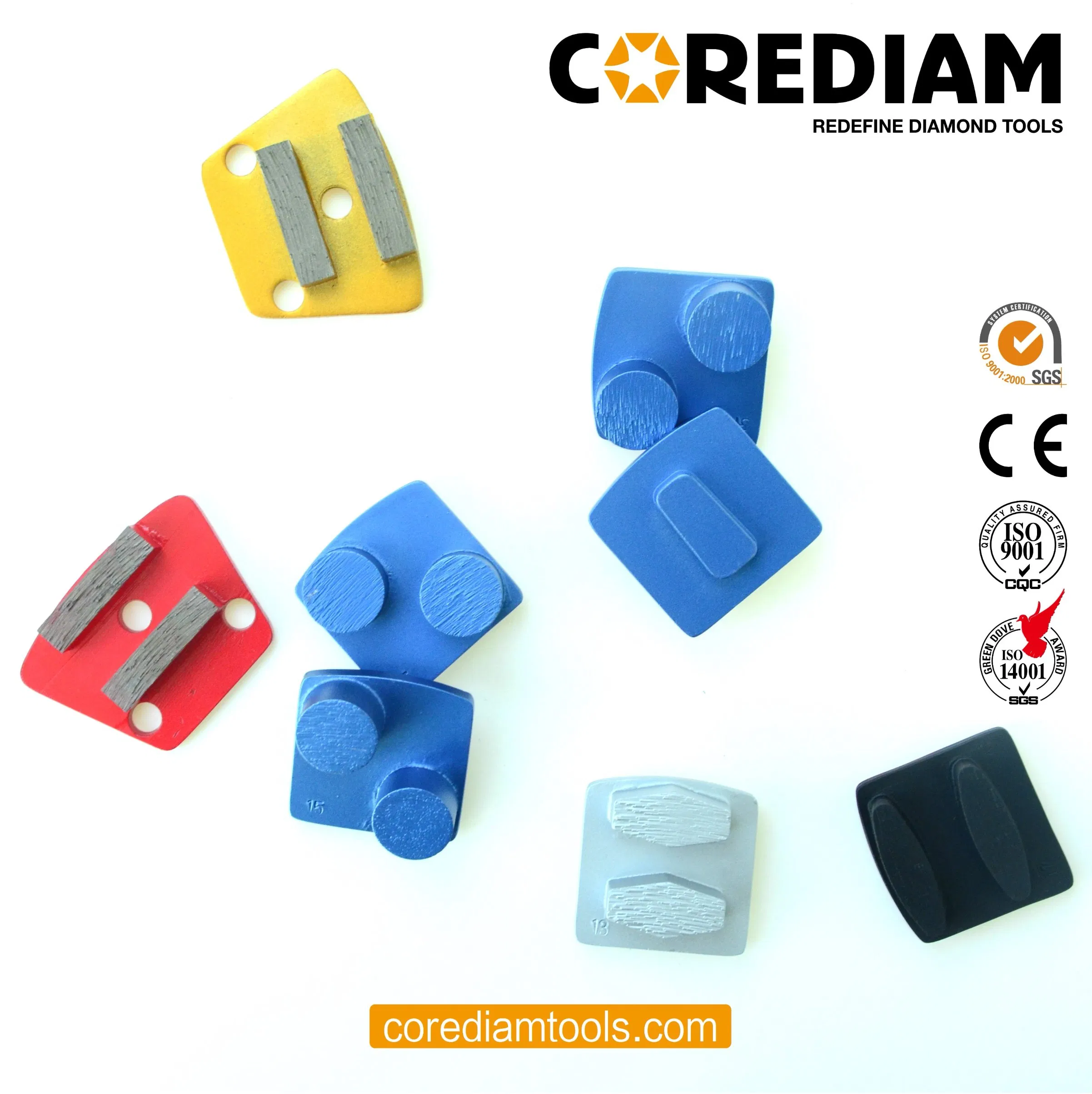 أداة الماس لوح طحن الخرسانة ريدي لوك حذاء طحن الأرضيات لآلات الطحن