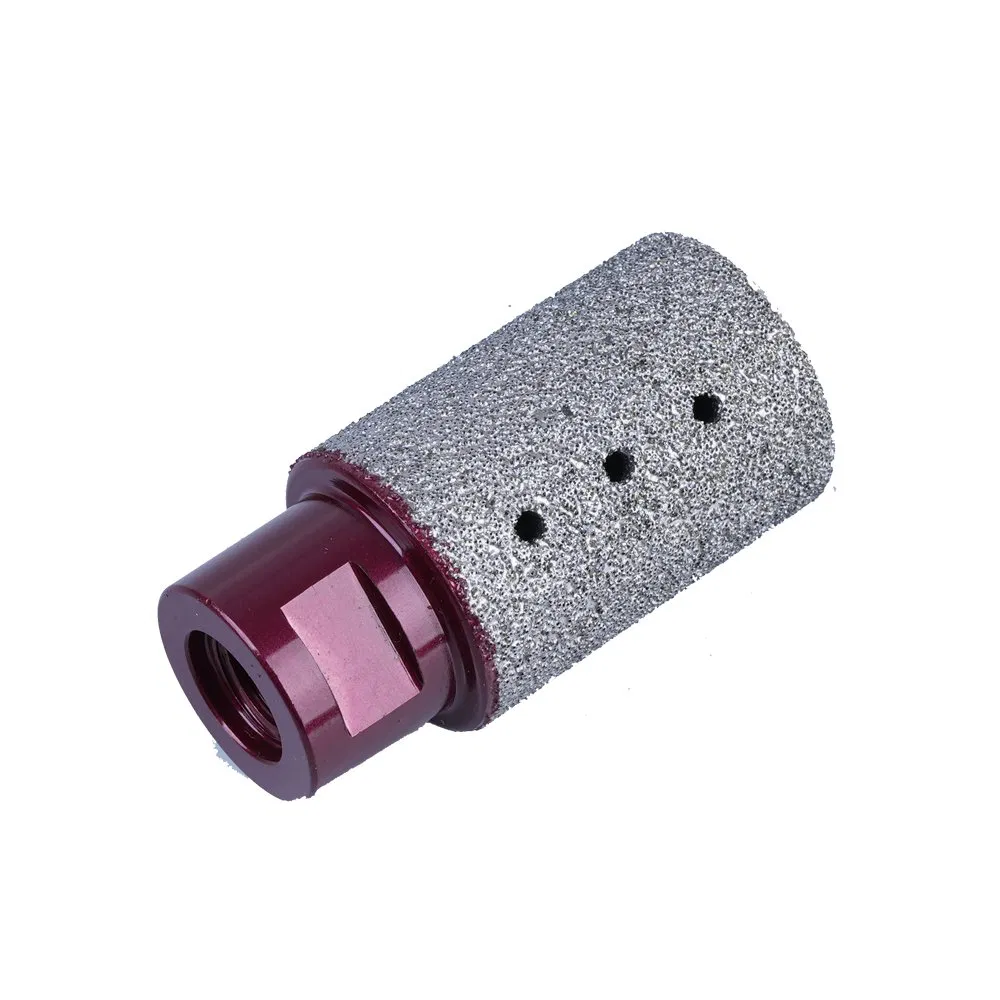 أدوات قطع الماس الملحومة بالفراغ M14 لقطعة الماس المائلة 5/8-11"Vacuum أداة إصبع ملحومة