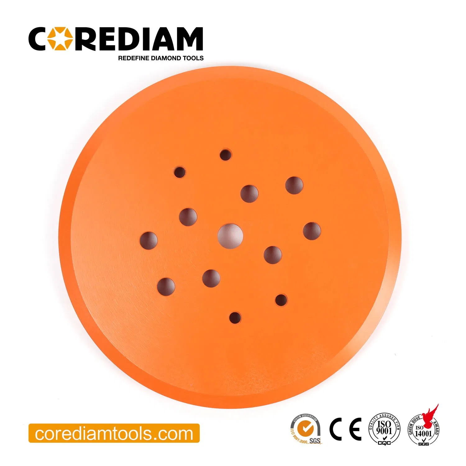 250mm قرص طحن الماس مع قطاع السهم أداة طحن الخرسانة