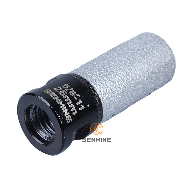 25mm أدوات طحن الماس لتكبير وتشكيل الثقوب على بلاط البورسلين والسيراميك، رؤوس حفر الأصابع