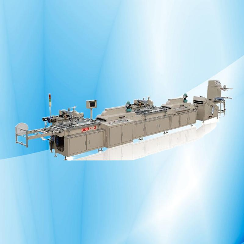 Automatic Zipper Lanyard Nylon Taffeta Cotton Tape 2 Colour Flat to Roll Textile Screen Printing Machine