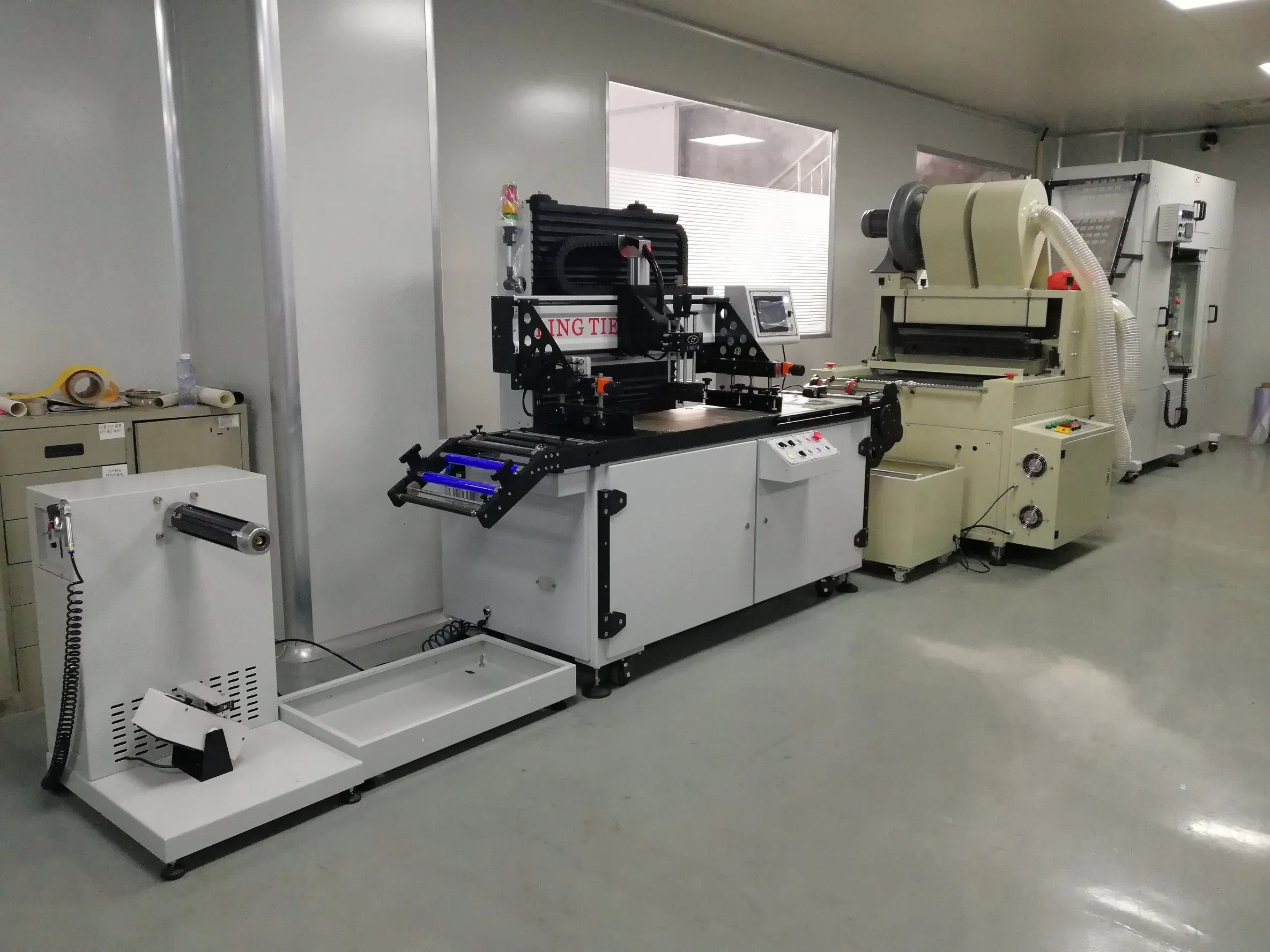 Roll to Roll Screen Printing Machine, Label Flatbed Silk Screen Printing Machinery with IR Oven