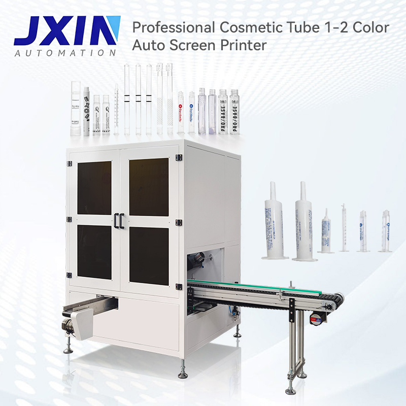 Professional 2 Color Tube Screen Printing System for Quality and Speed Optimization with LED UV Curing