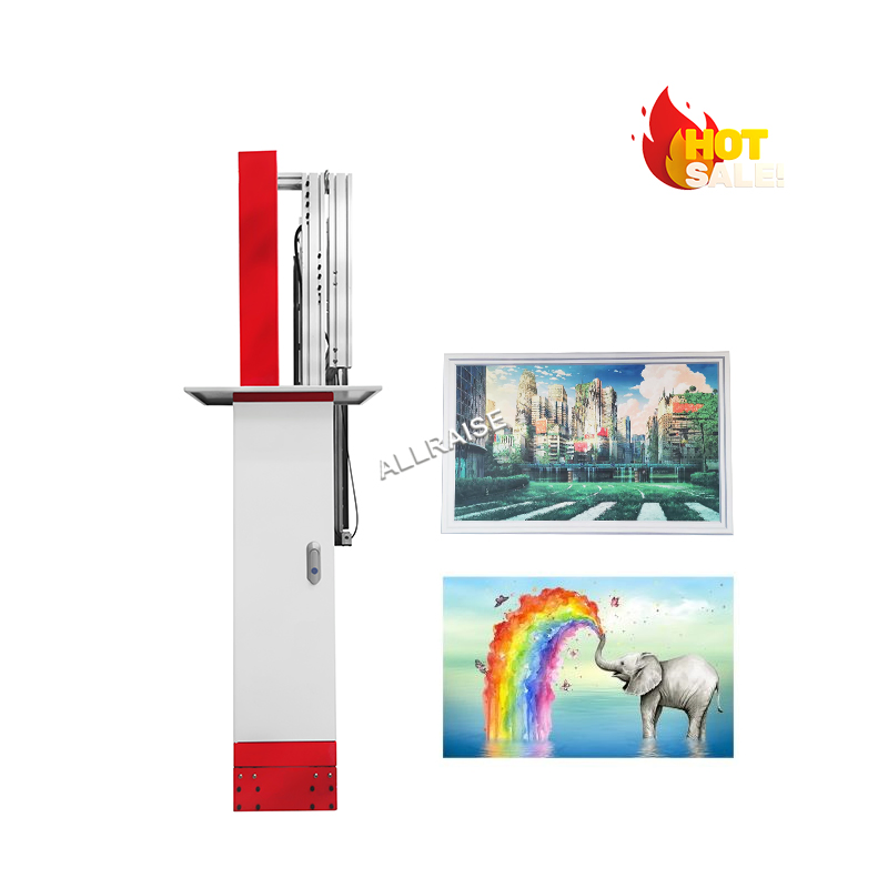 Digital 3D UV Wall Printing Machine Outdoor Cmyk 4 Color Vertical Wall Printer Automatic Wall Printing Machine