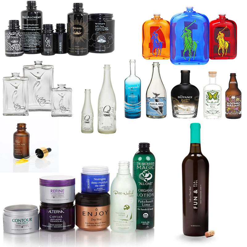 LC Brand 1 Color Nail Polish Glass Bottle Screen Printing Machine with Flame Treatment System