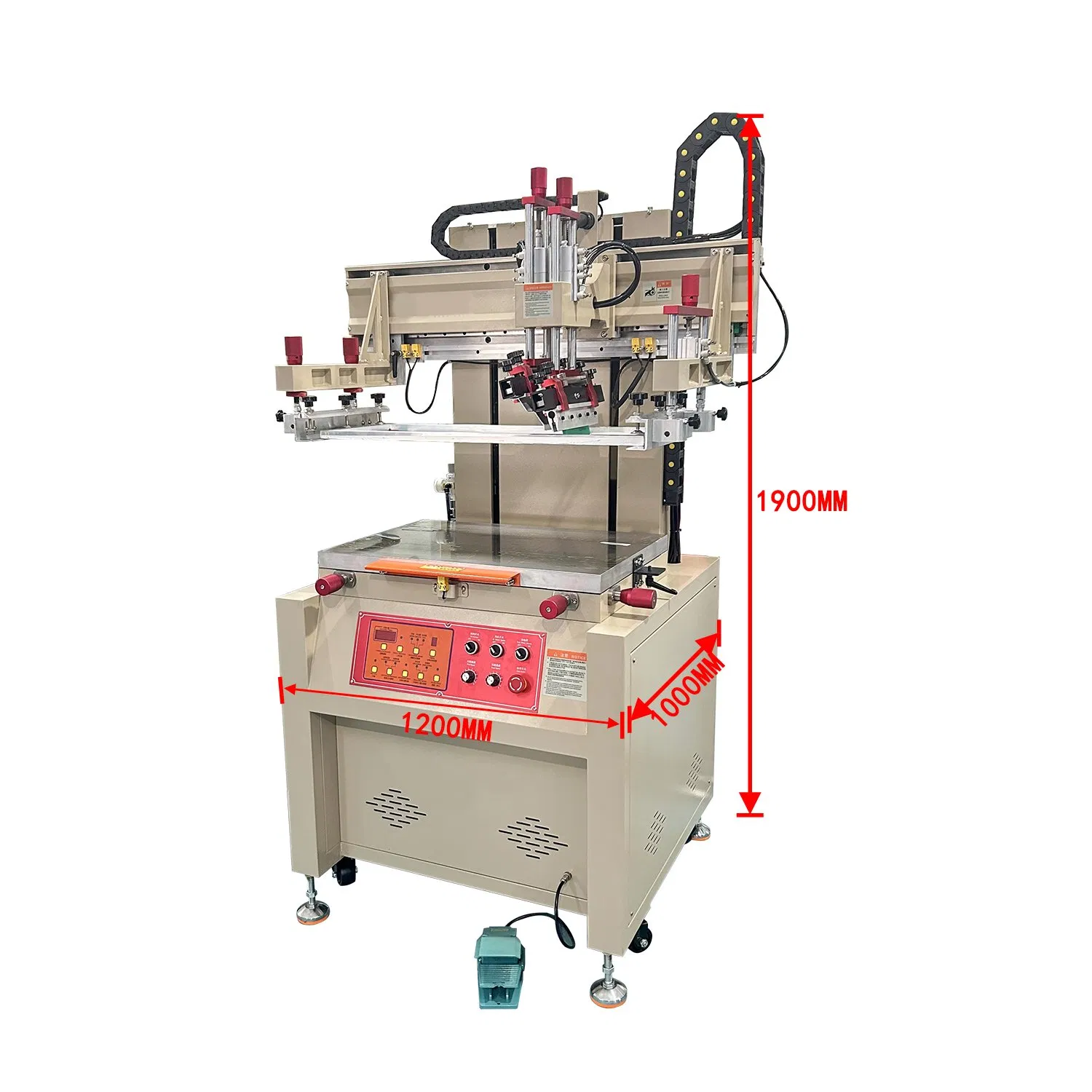 Factory Customized Semi Automatic Flatbed Screen Printing Machine for Bags Badges Plastic Cards