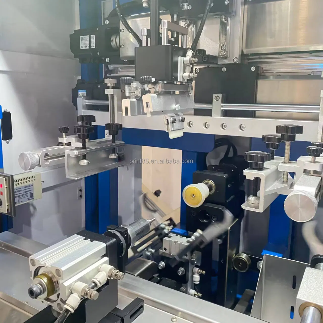 LC Brand 1 Color Nail Polish Glass Bottle Screen Printing Machine with Flame Treatment System