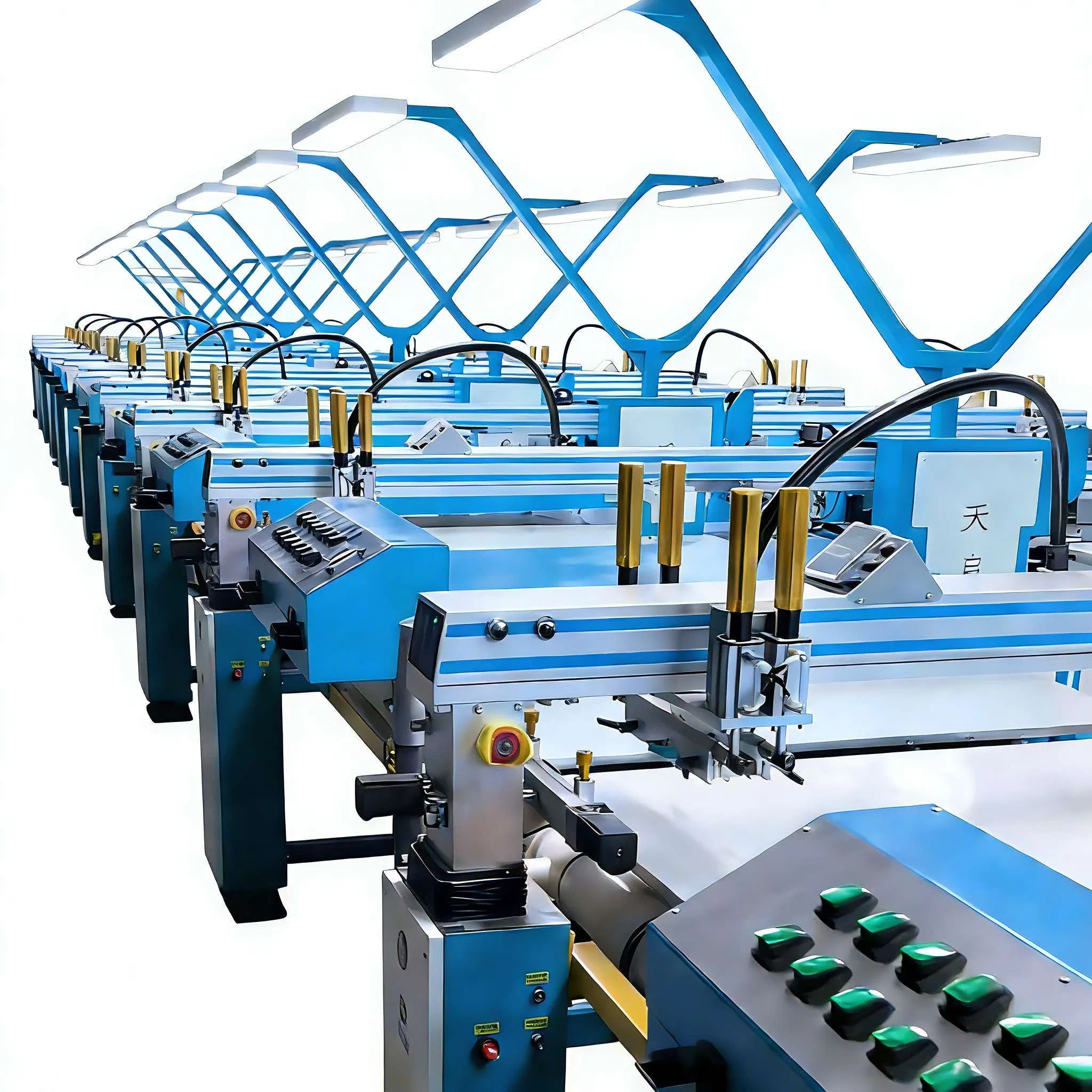 46-Color Custom-Made Screen Printing Machine for Luggage and Textile Applications