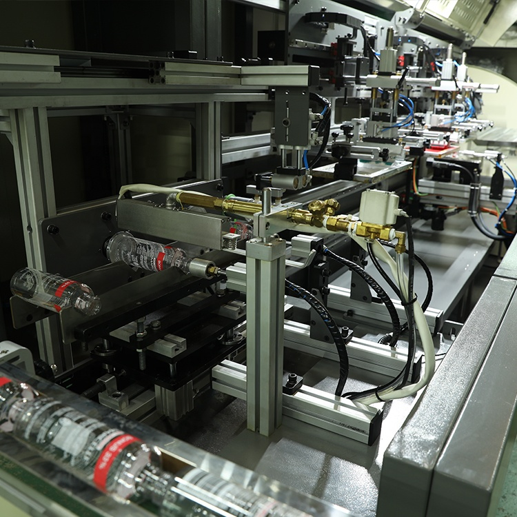 LED UV Drying System Round Square Bottle 2 3 4 Color Oval Glass Bottle Plastic Cup Automatic Screen Printing Machine Price