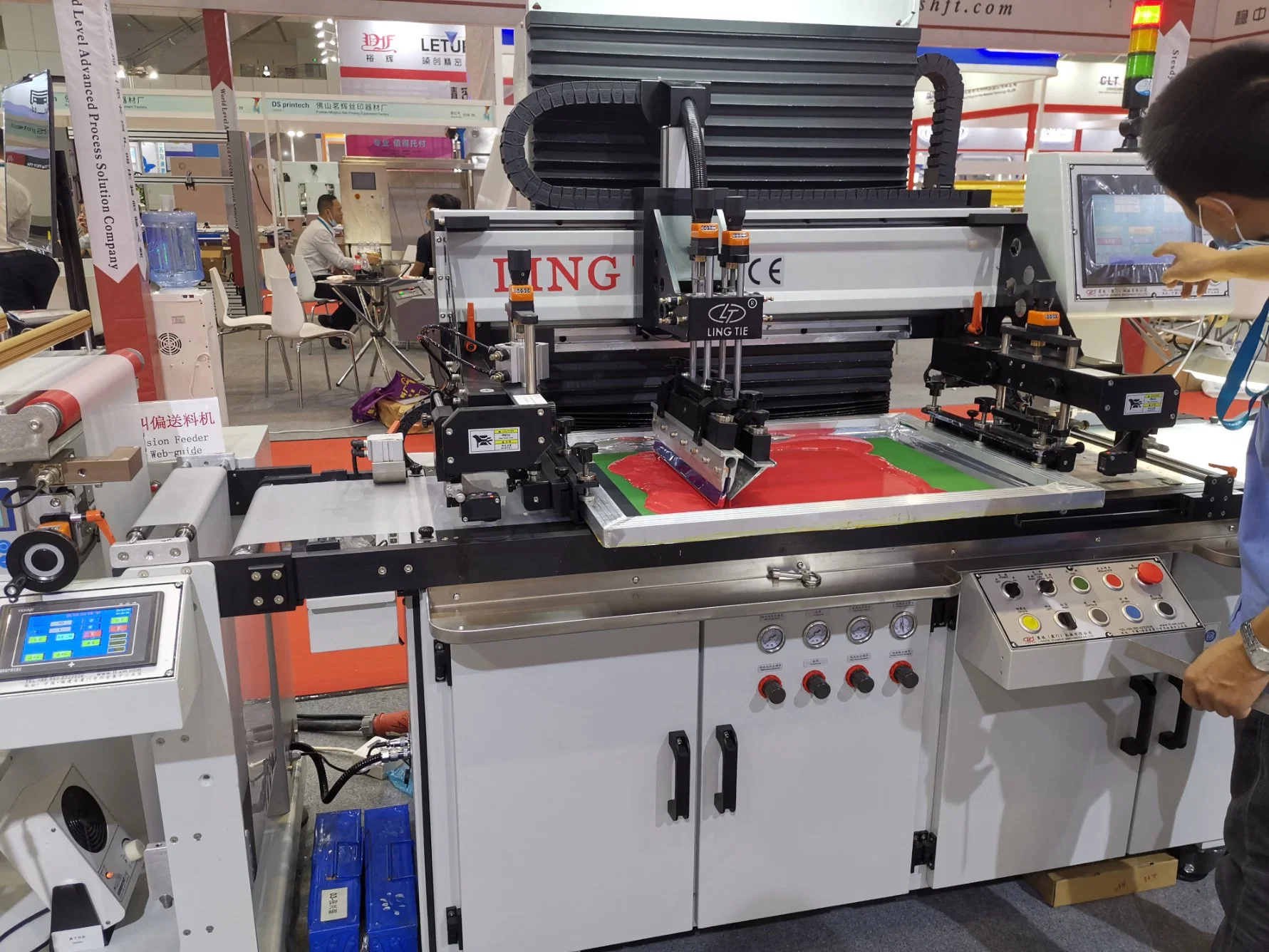 Automatic Roll to Roll Silk Screen Printing Machine for Nameplate Panel, FPC, IMD, Frid