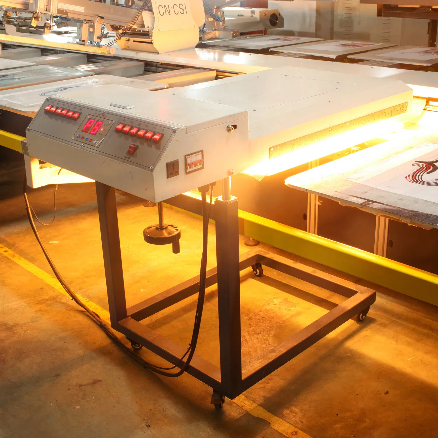 Spo 14 Colors Automatic Textile Clothes Screen Printing Machine Price