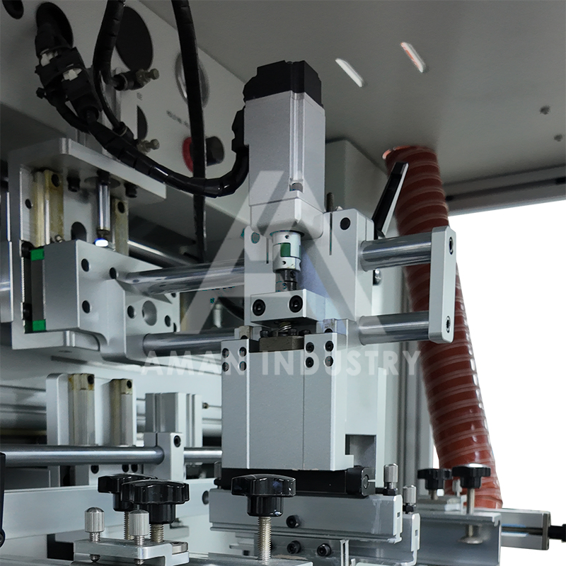 Single Color Screen Printing Machine Bottle Cap Tube Jar Pen Automatic Silk Rotary Hot Stamping Machine