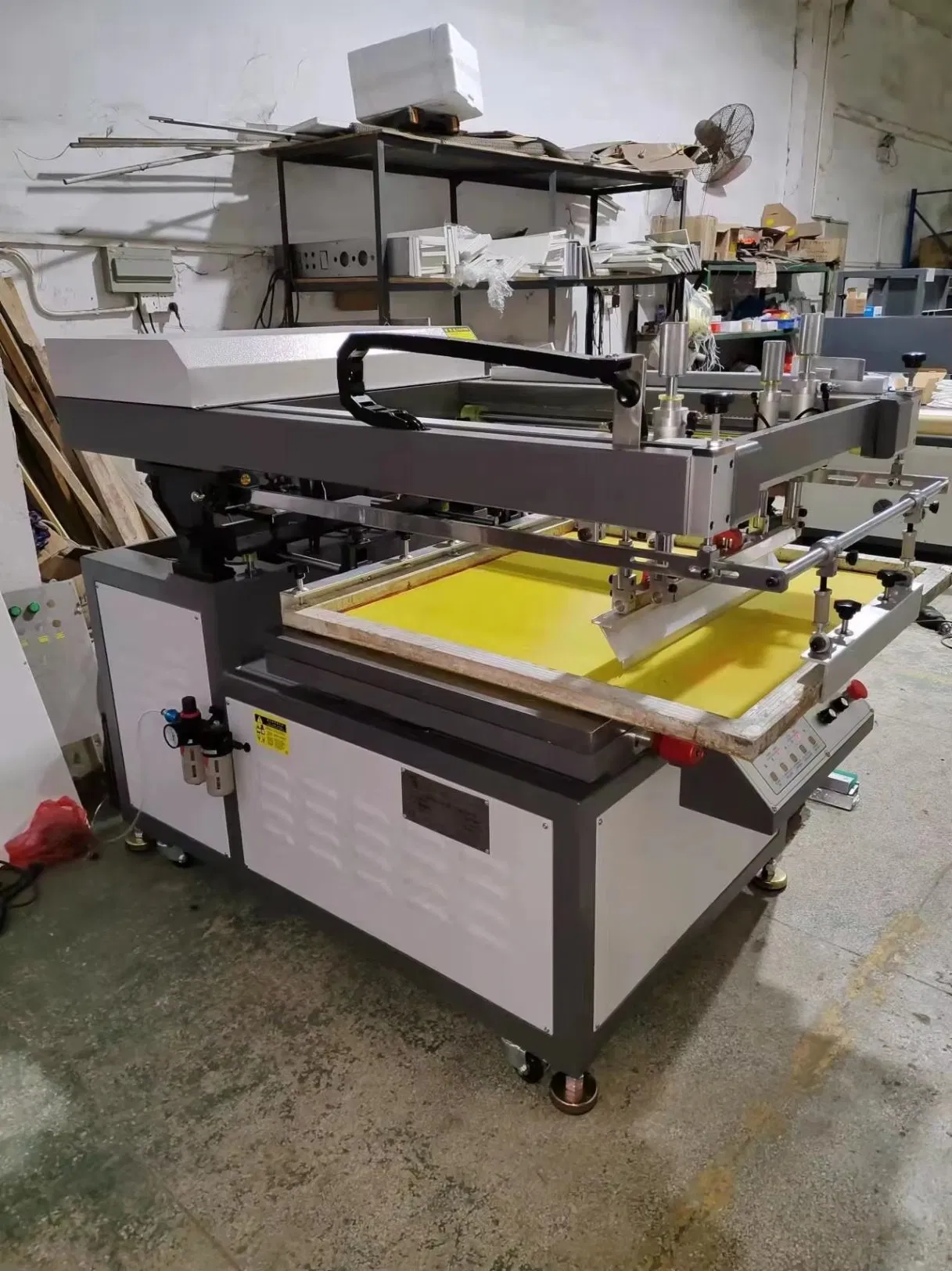 New Condition Automatic Flatbed Oblique Arm Fabric Screen Printing Machine for Bag