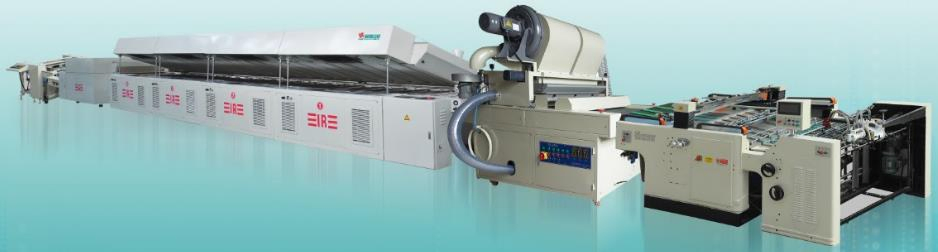 Automatic Stop Cylinder Silk Screen Printing Machine for Pet Film Heat Thermal Transfer Label for Garment with Powder Sparying IR Dryer Tunnel and Stacking