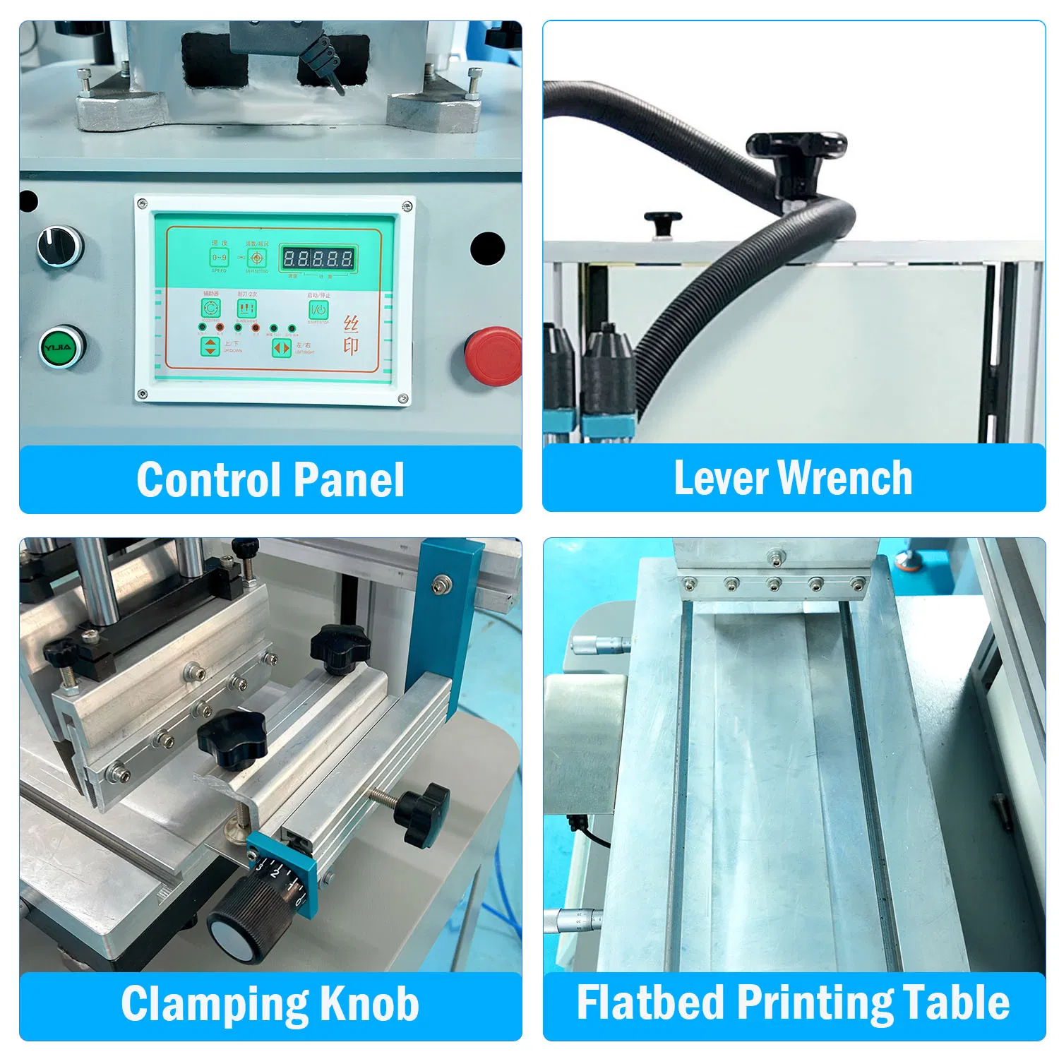 Professional Semi-Automatic Flatbed Screen Printing Machine for Flat Signboard Card Box Sheets