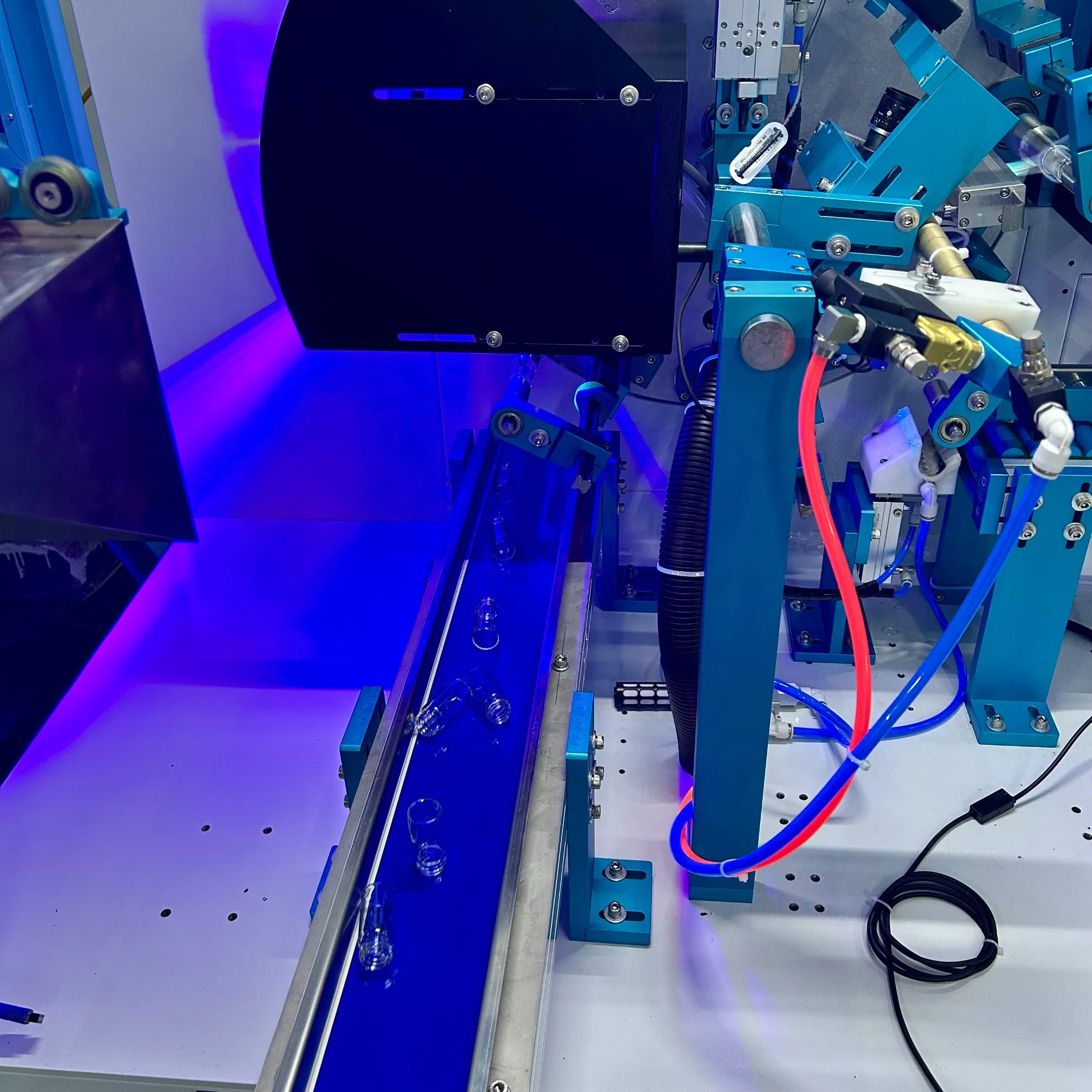 Professional Fully Automatic Screen Printing Machine with Conveyor Belt for Plastic Glass Tubes Production