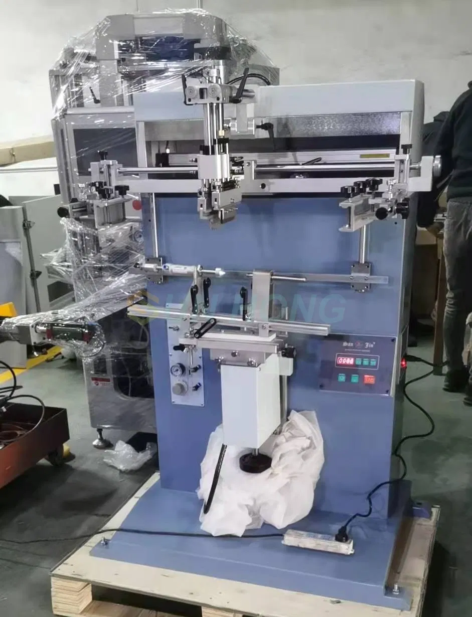 Full Auto Manual Car Spin on Oil Fuel Filter Making Print Shell Marking Auto Silk Screen Printing Machine