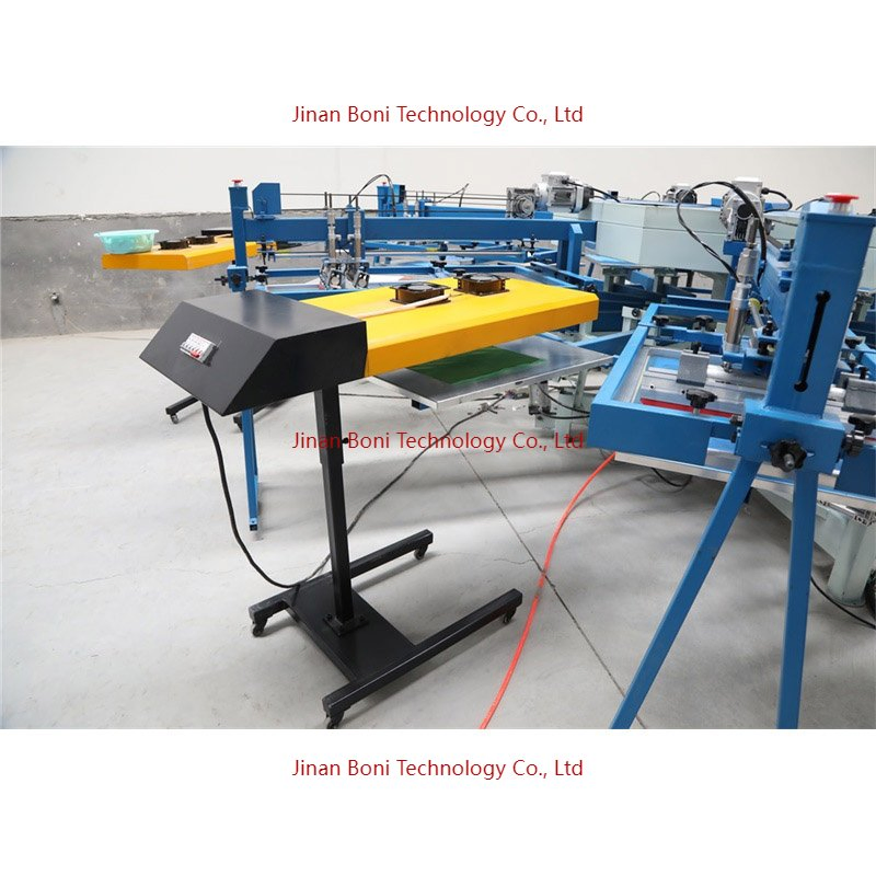 Best Manual 8 Color 6 Station Rotary Carousel Multi Color T Shirt Silk Screen Printing Machine for Small Business Large Format Printer