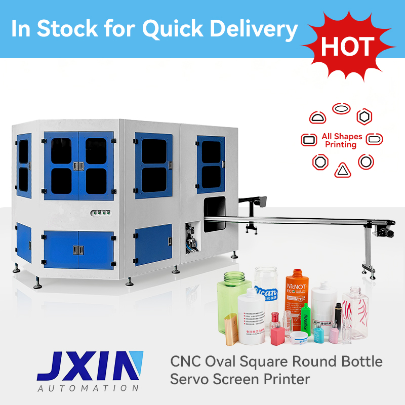 High-Speed Round Square Oval Bottle 1 2 Color Automatic Screen Printing Machine with Advance LED UV Drying System
