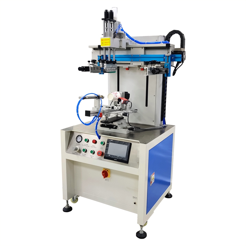 Semi Automatic Cylinder Screen Printing Machine for Sport Water Bottle Serigraphy Machine Overlay Maquina Para Serigrafa Circular Para Vaso De Policarbonato