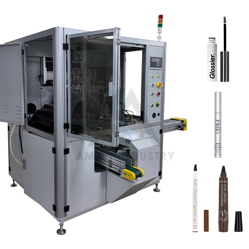 Single Color Screen Printing Machine Bottle Cap Tube Jar Pen Automatic Silk Rotary Hot Stamping Machine